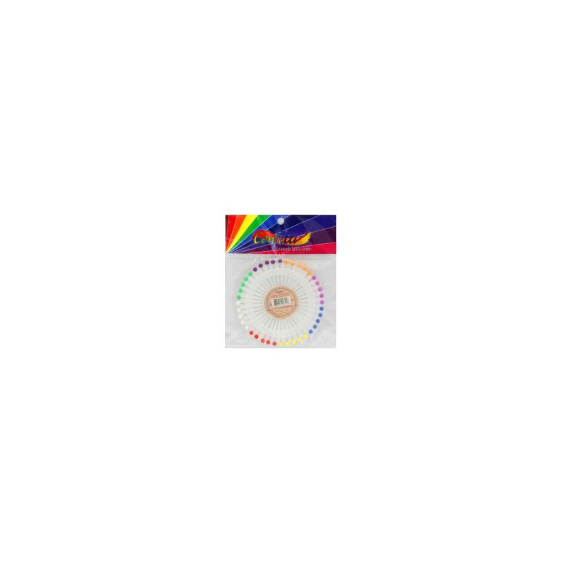 Alfileres Cabeza Colores Confetti Bl/1 Roseta 40 Pza.