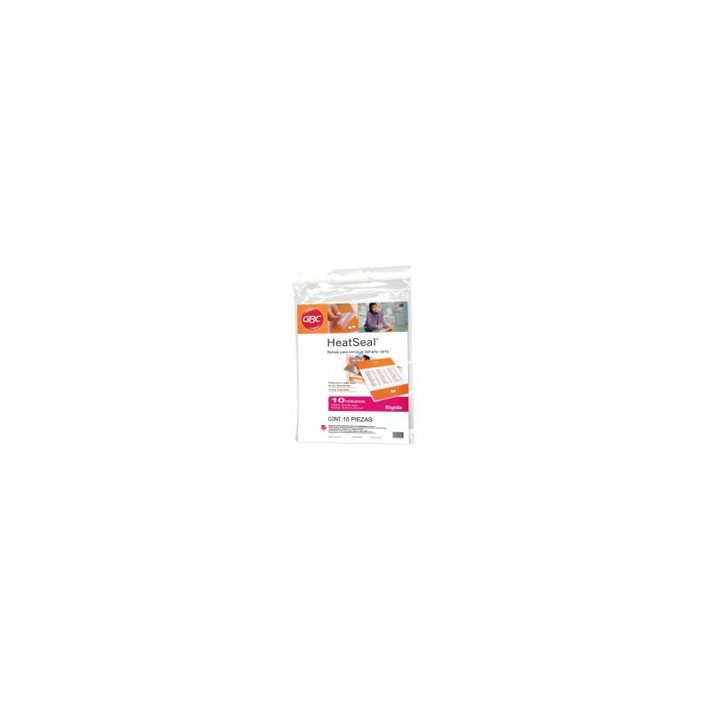 Mica Térmica 10 mil. GBC Heatseal MX01350 Carta con 15 piezas