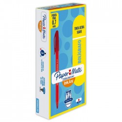 Bolígrafo Punto Fino 0.7 mm Paper Mate Kilométrico 100 Rojo