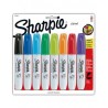 Marcador Permanente Sharpie Chisel Bl/8 Surtido, Punta Cincel