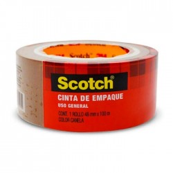 Cinta Adhesiva Empaque Canela Scotch 301-C, 48 mm x 100 m.