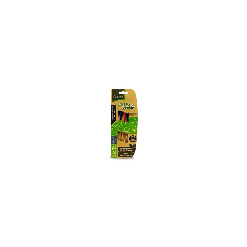 Bolígrafo Punto Mediano 1.0 mm Azor Pin Point Green Bl/3 Básicos