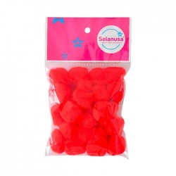 Pompon Sederia No.25 16 Rojo Bolsa C/25 Pzs.