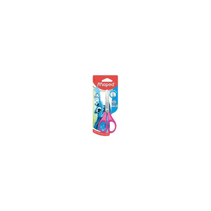 Tijera Escolar Maped 464255 Punta Roma 5\" (13 Cm) Mango Plastico"