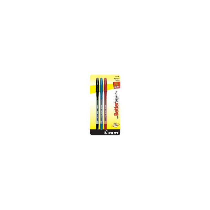 Bolígrafo Punto Fino 0.7 mm Pilot Better Bl/3 Básicos