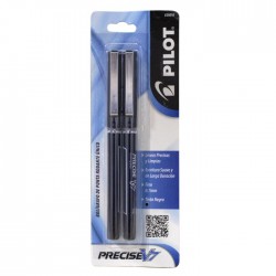 Bolígrafo Roller Punto Fino 0.7 mm Pilot Precise V7 Bl/2 Negro