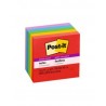 Cubo Post-it Super Sticky Electric Glow 7.6 x 7.6 cm C/450 h.