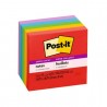 Cubo Post-it Super Sticky Electric Glow 7.6 x 7.6 cm C/450 h.