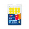 Etiqueta Redonda Amarillo Avery 2104 3/4" Bl/1008