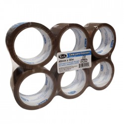 Cinta Adhesiva Empaque Canela Tuk 278, 48 mm x 50 m.