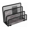 Organizador Porta Sobres Mae Psm-3 Malla 17.2 X 13 X 8 Cm Metal Negro