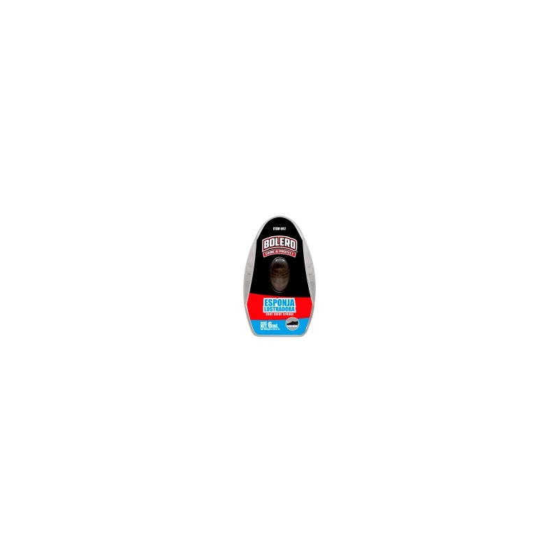 ESPONJA LUSTRADORA BOLERO 097 C/RESERVA NEGRO 6 ML.