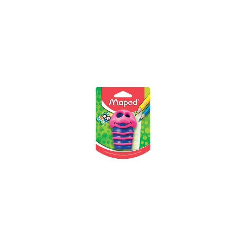 Sacapuntas con Depósito Maped Croc Croc 2 Orificios Bl/1