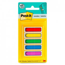 Banderitas Post-it Mini Flecha 1.2 x 4.3 cm C/100 Colores Básicos