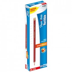 Lápiz Checador Rojo Paper Mate Verithin Hexagonal C/12