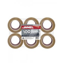 Cinta Adhesiva Empaque Canela Janel 100, 48 mm x 150 m.