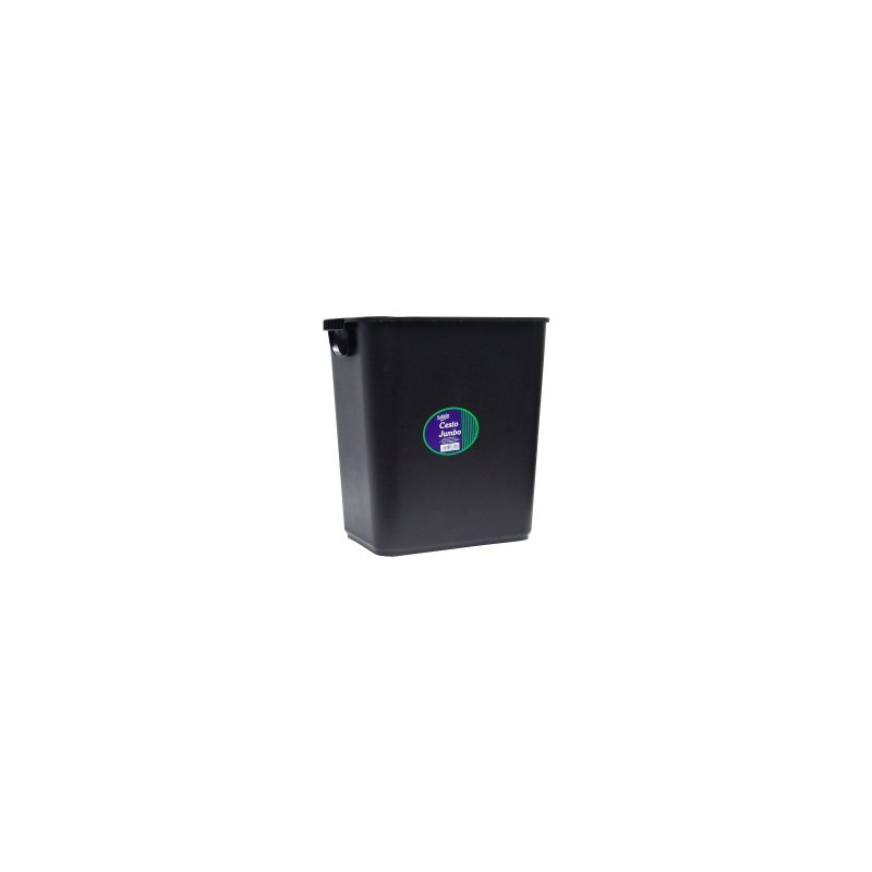 Cesto Para Basura Sablon 8025Ne Rectangular Jumbo Negro
