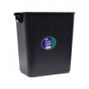 Cesto Para Basura Sablon 8025Ne Rectangular Jumbo Negro