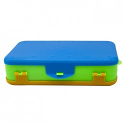 Estuche P/Lapiz Escolar Doble Tapa Solido Colores