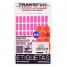 Etiqueta Flourec. Rosa Transfer E6F00820R 08 X 20 Mm. C/324