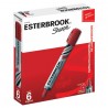 Marcador Permanente Sharpie Esterbrook C/6 Rojo, Punta Cincel