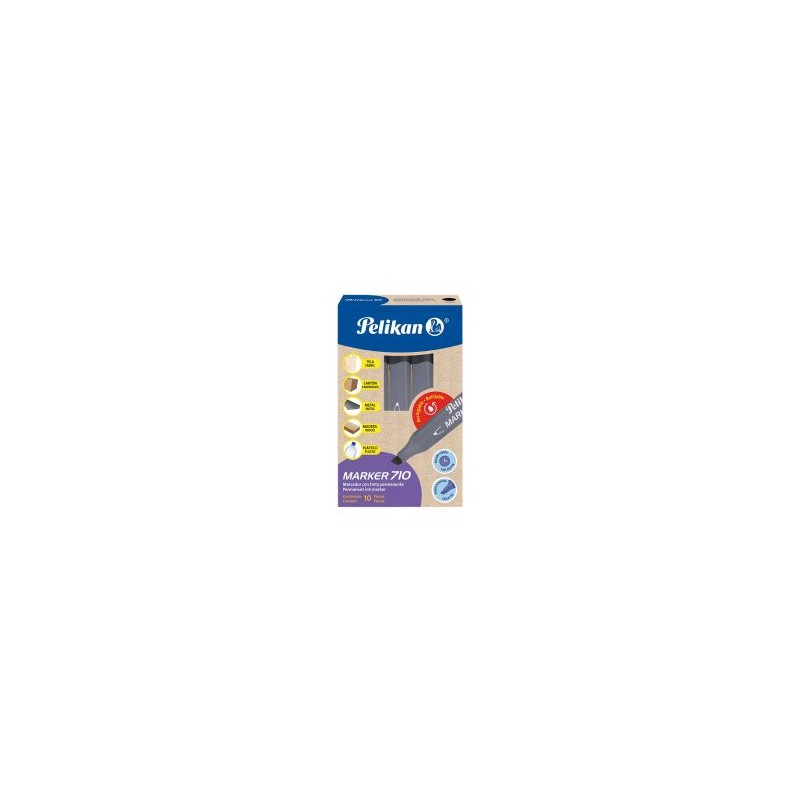 Marcador Permanente Pelikan Marker 710 C/10 Punta Cincel