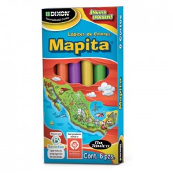 Lápices de Colores Mapita Cortos Redondos C/6
