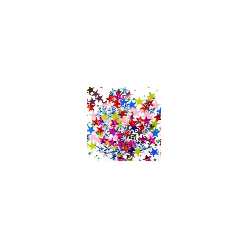 Lentejuela Confeti Met. Sederia Estrellas Multicolor C/20 Grs.