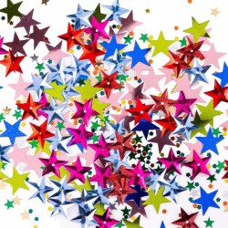 Lentejuela Confeti Met. Sederia Estrellas Multicolor C/20 Grs.