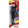 Bolígrafo Retráctil Punto Fino 0.7 mm Pentel Feel-It Bl/3 Negro