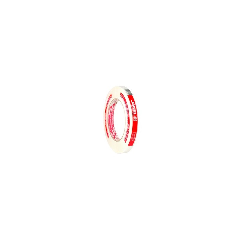 Cinta Adhesiva Doble Capa Janel 400, 12 mm x 50 m. Poliéster