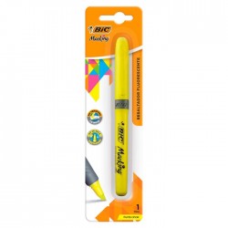 Marcatextos Bic Marking Grip Bl/1 Amarillo, Punta Cincel