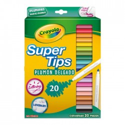 Plumones Crayola Super Tips C/20 Lavables