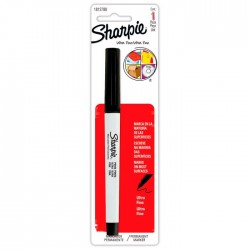 Marcador Permanente Sharpie Bl/1 Negro, Punto Ultra Fino