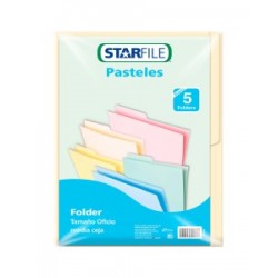 Folder Crema Starfile C/5 Oficio