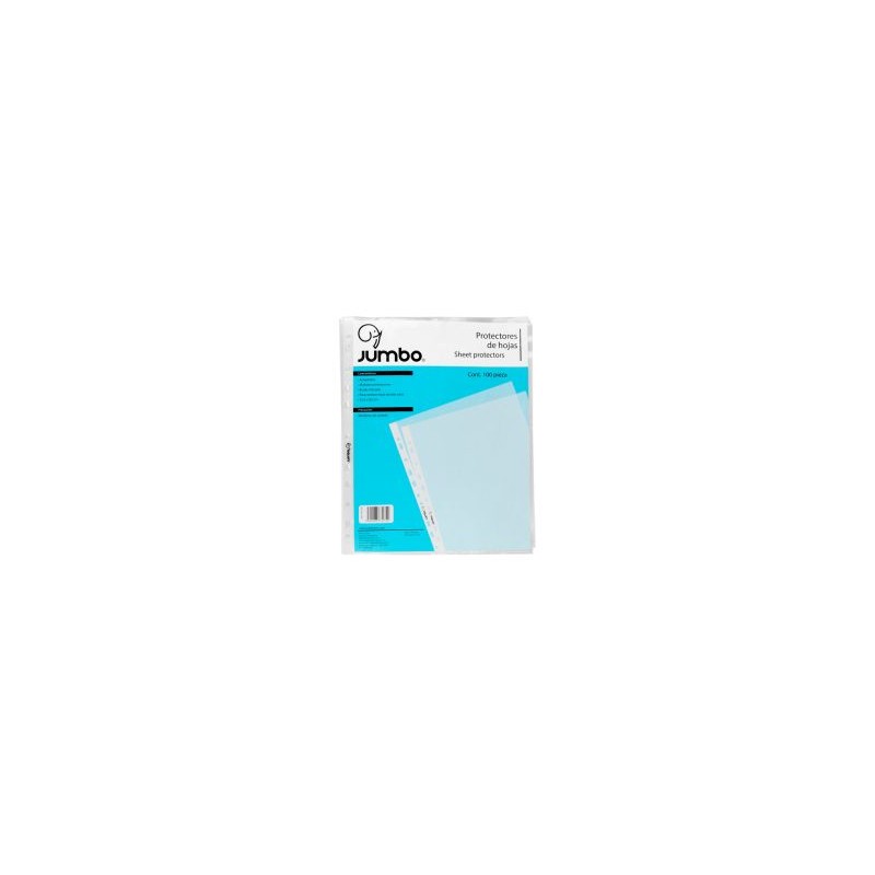 Protector de Hojas Opaco Jumbo C/100 Carta