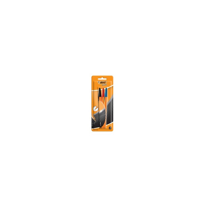 Bolígrafo Punto Fino 0.8 mm Bic Orange Surtido Bl/3