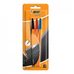 Bolígrafo Punto Fino 0.8 mm Bic Orange Surtido Bl/3